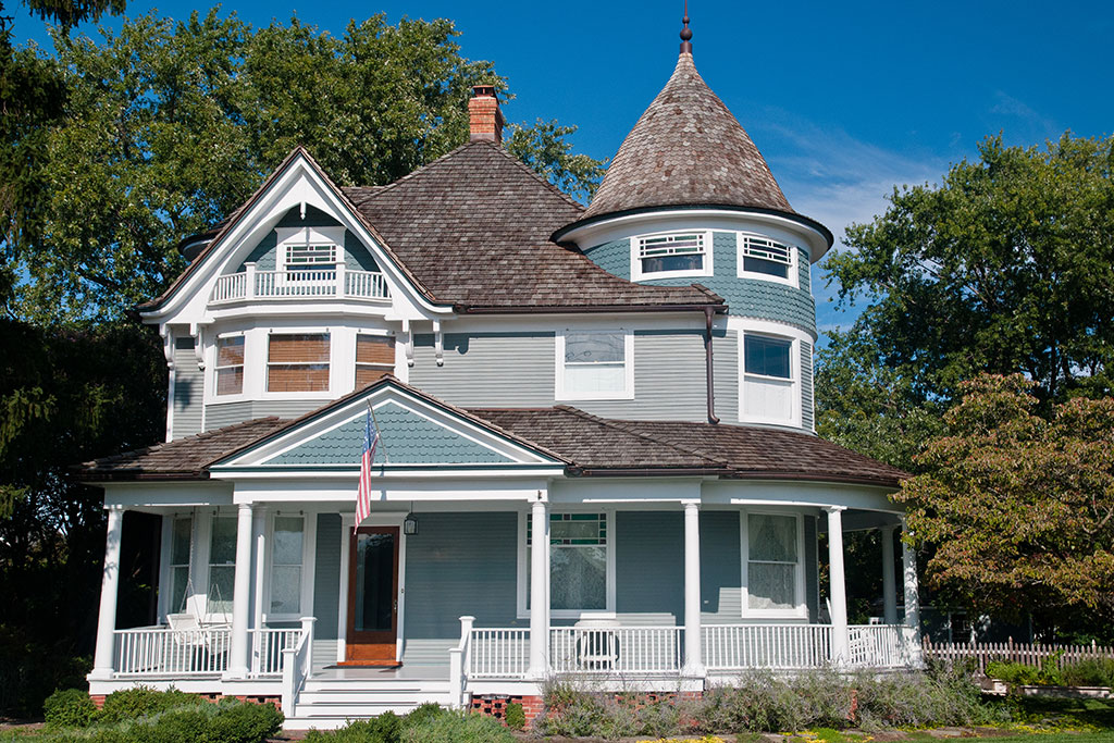 Exterior of victorian style house