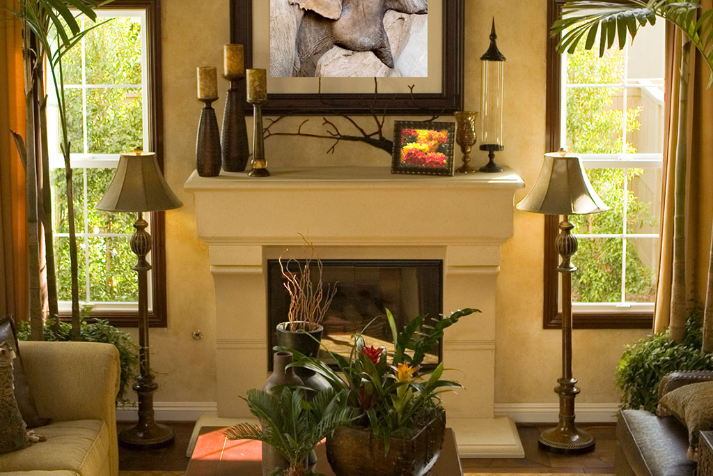 Fireplace mantel