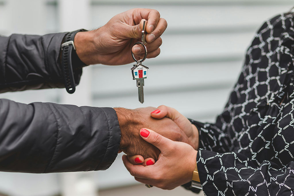 Giving keys to home