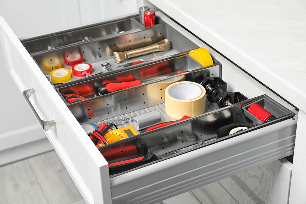 Organized drunk drawer