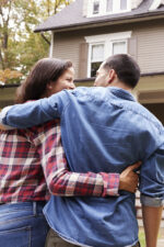 Couple looking at new home
