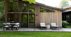 Exterior of modern home