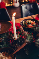 Table set for holidays